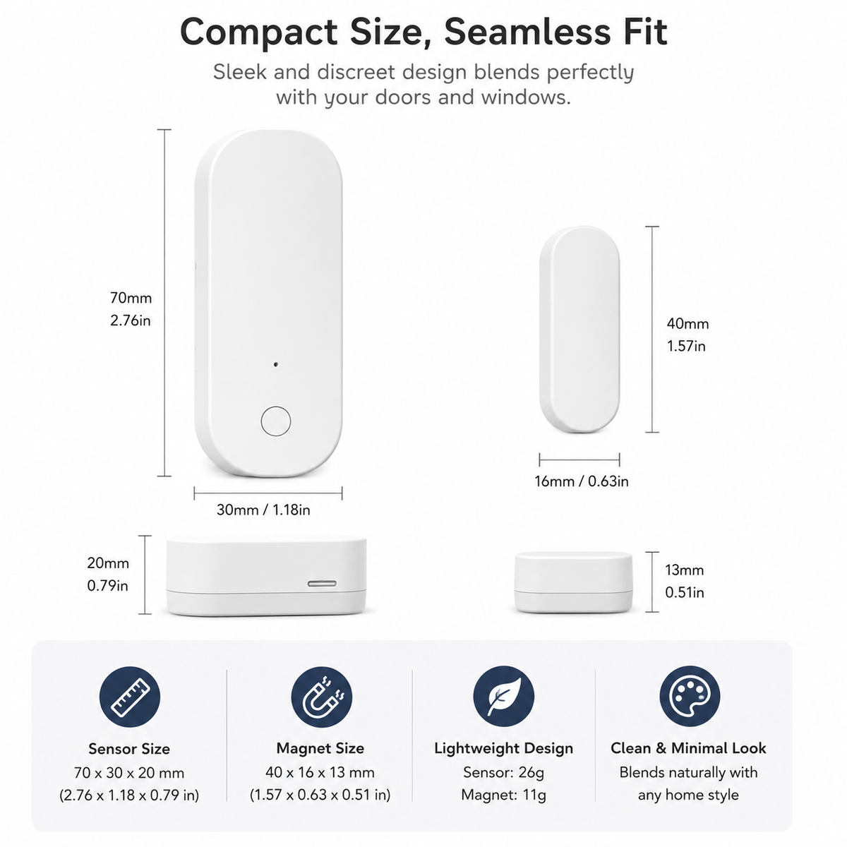 PulseCore Smart Door & Window Sensor