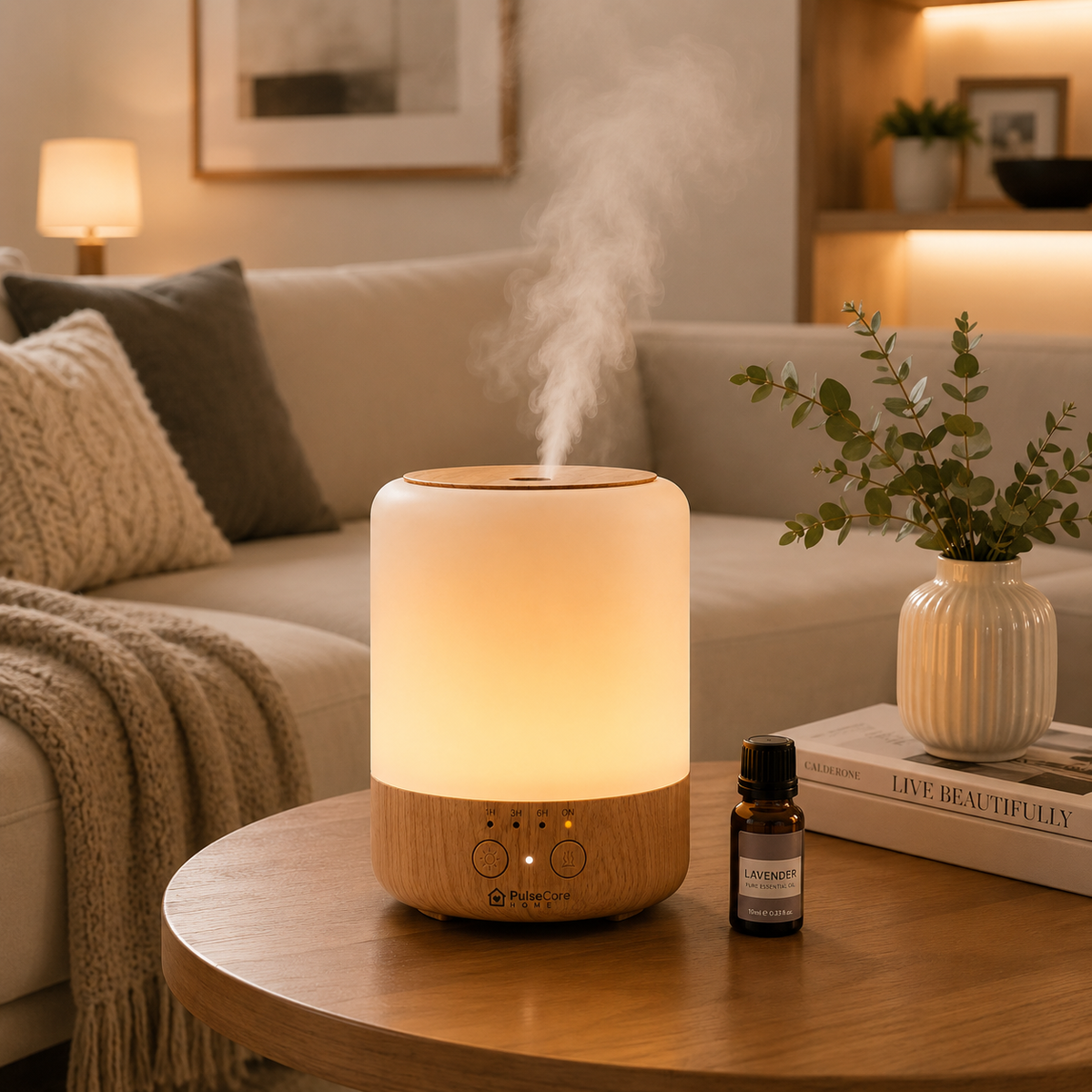 PulseCore Ultrasonic Aroma Diffuser 500ml