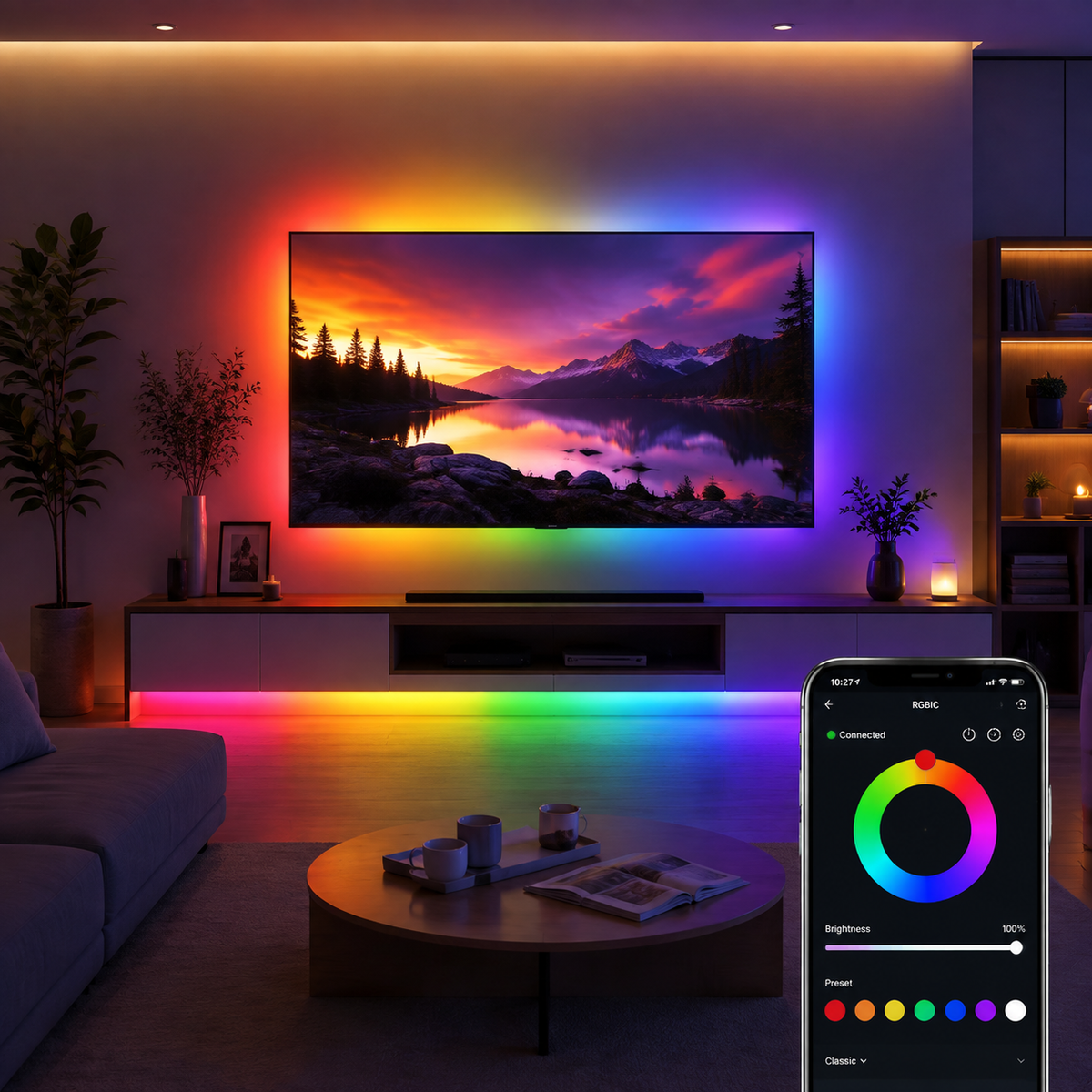 PulseCore Smart RGBIC LED Light Strip