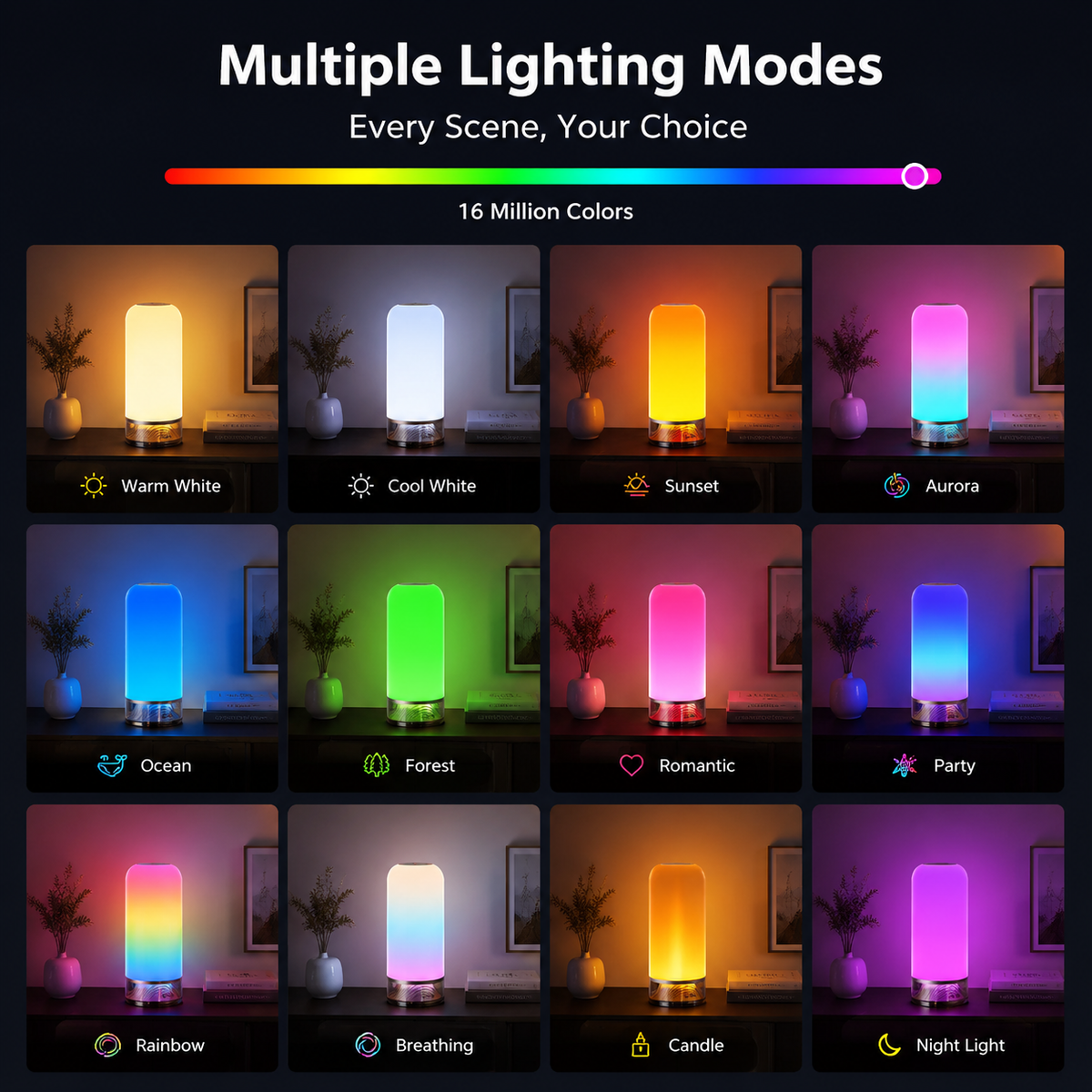 PulseCore Smart Ambient Table Lamp